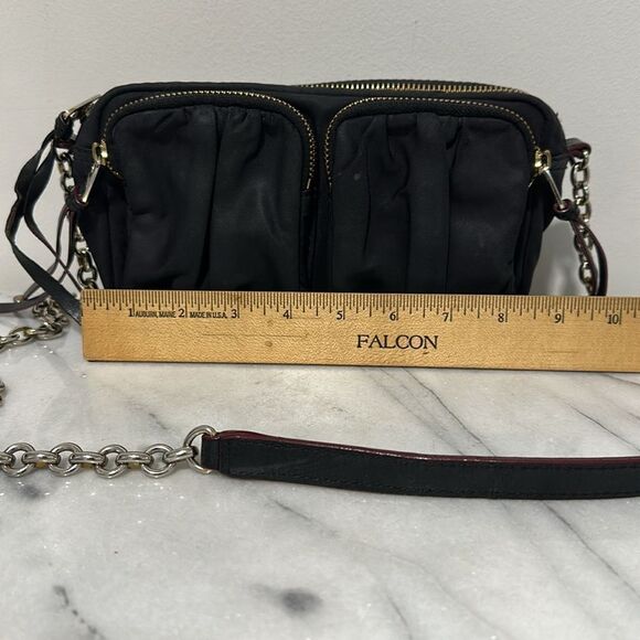 MZ Wallace Nylon Chain Link Crossbody bag black multiple compartments - Picture 8 of 12
